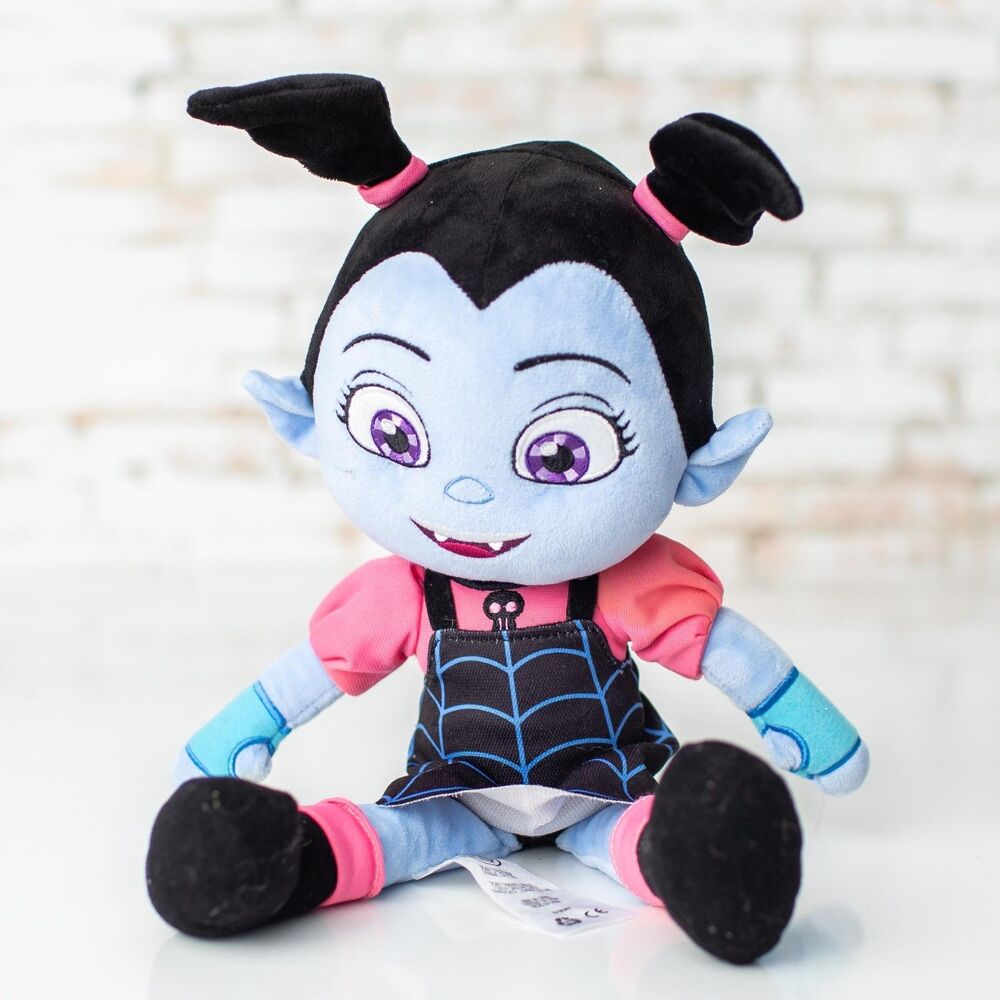 Disney Junior Vampirina Plush Doll 15" Blue Vampire Girl Spiderweb Dress Toy
